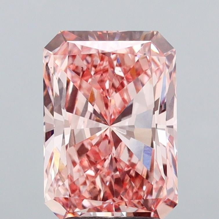 Loose Diamond - RADIANT 3.01ct Fancy Vivid Pink VS1: Loose Diamond - RADIANT 3.01ct Fancy Vivid Pink VS1 Source: This is a real non-mined Diamond that has been grown in a lab Shape: RADIANT Carats: 3.01 Color: Fancy Vivid Pink Certification: IGI Video:
