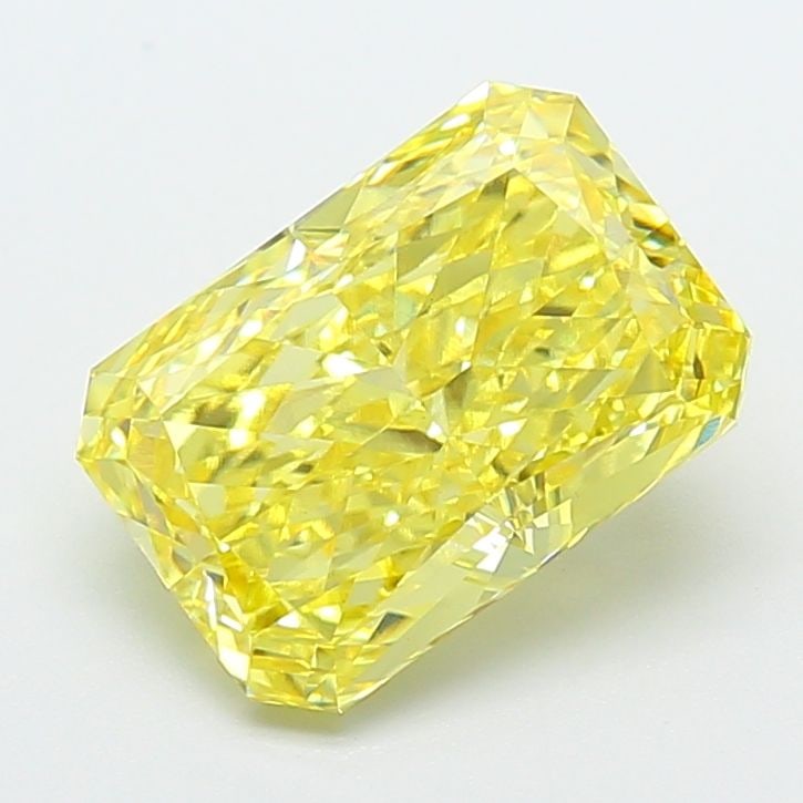 Loose Diamond - RADIANT 3.37ct Fancy Vivid Yellow VS1: Loose Diamond - RADIANT 3.37ct Fancy Vivid Yellow VS1 Source: This is a real non-mined Diamond that has been grown in a lab Shape: RADIANT Carats: 3.37 Color: Fancy Vivid Yellow Certification: IGI Vid