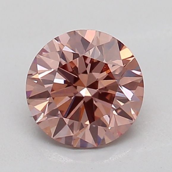 Loose Diamond - ROUND 0.62ct Fancy Intense Brownish Pink VS1: Loose Diamond - ROUND 0.62ct Fancy Intense Brownish Pink VS1 Source: This is a real non-mined Diamond that has been grown in a lab Shape: ROUND Carats: 0.62 Color: Fancy Intense Brownish Pink Certific