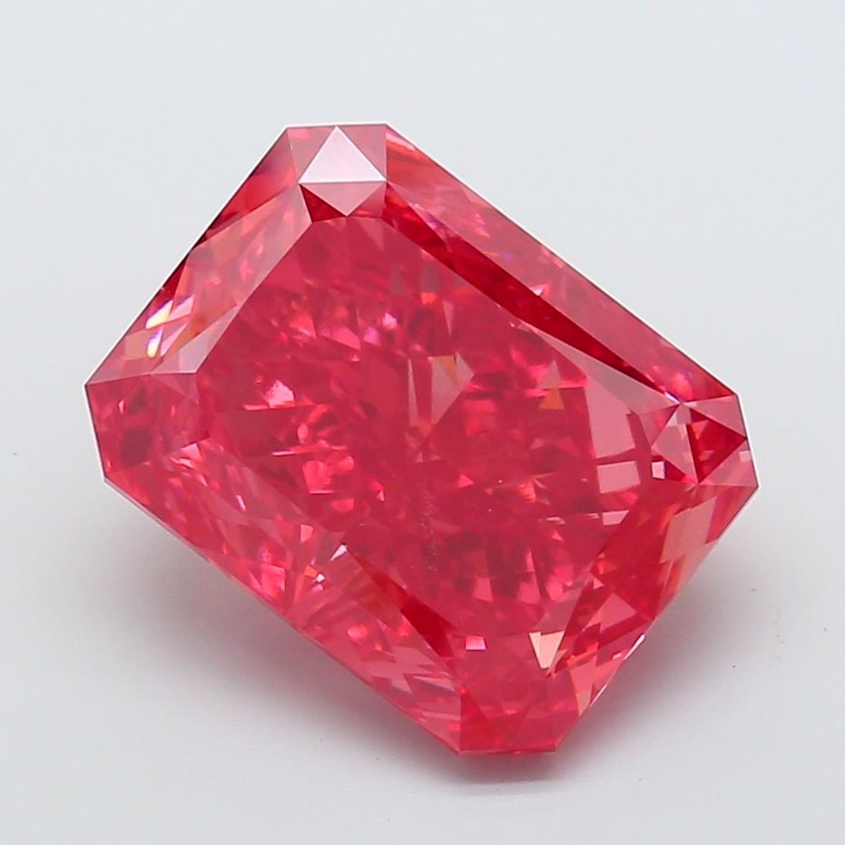 Loose Diamond - RADIANT 15.52ct Fancy Vivid Pink VS1: Loose Diamond - RADIANT 15.52ct Fancy Vivid Pink VS1 Source: This is a real non-mined Diamond that has been grown in a lab Shape: RADIANT Carats: 15.52 Color: Fancy Vivid Pink Certification: IGI Video