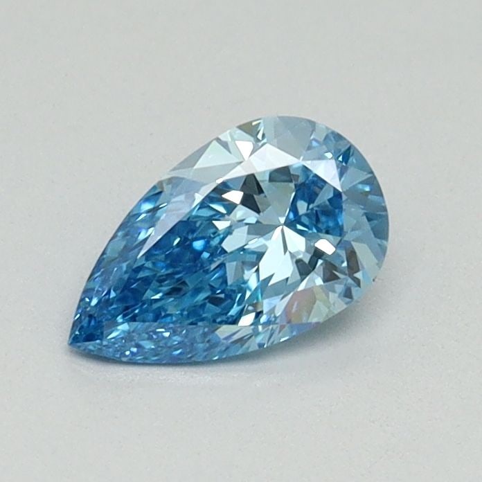 Loose Diamond - PEAR 0.45ct Fancy Blue VVS2: Loose Diamond - PEAR 0.45ct Fancy Blue VVS2 Source: This is a real non-mined Diamond that has been grown in a lab Shape: PEAR Carats: 0.45 Color: Fancy Blue Certification: NONE Video: