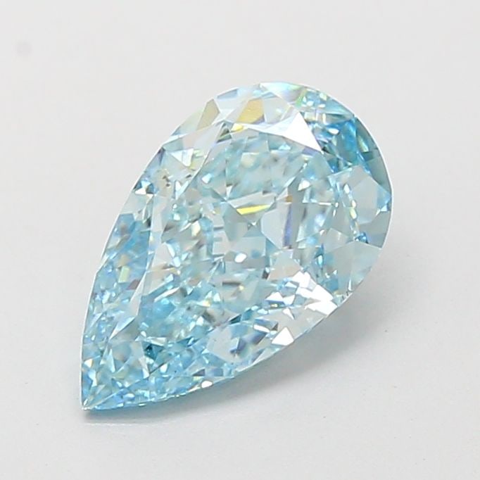 Loose Diamond - PEAR 2.16ct Fancy Vivid Greenish Blue VS1 (1 of 1)