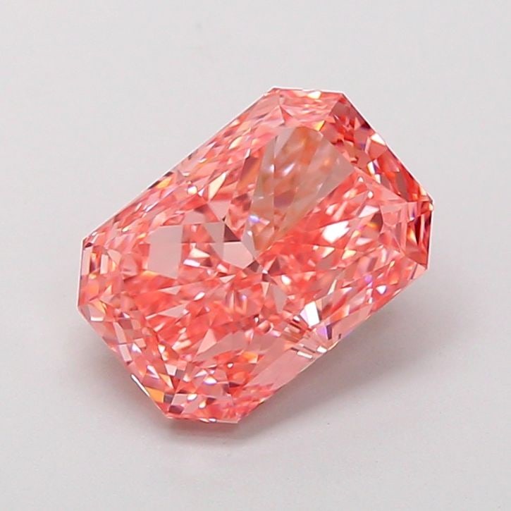 Loose Diamond - RADIANT 2.58ct Fancy Vivid Pink VVS2: Loose Diamond - RADIANT 2.58ct Fancy Vivid Pink VVS2 Source: This is a real non-mined Diamond that has been grown in a lab Shape: RADIANT Carats: 2.58 Color: Fancy Vivid Pink Certification: IGI