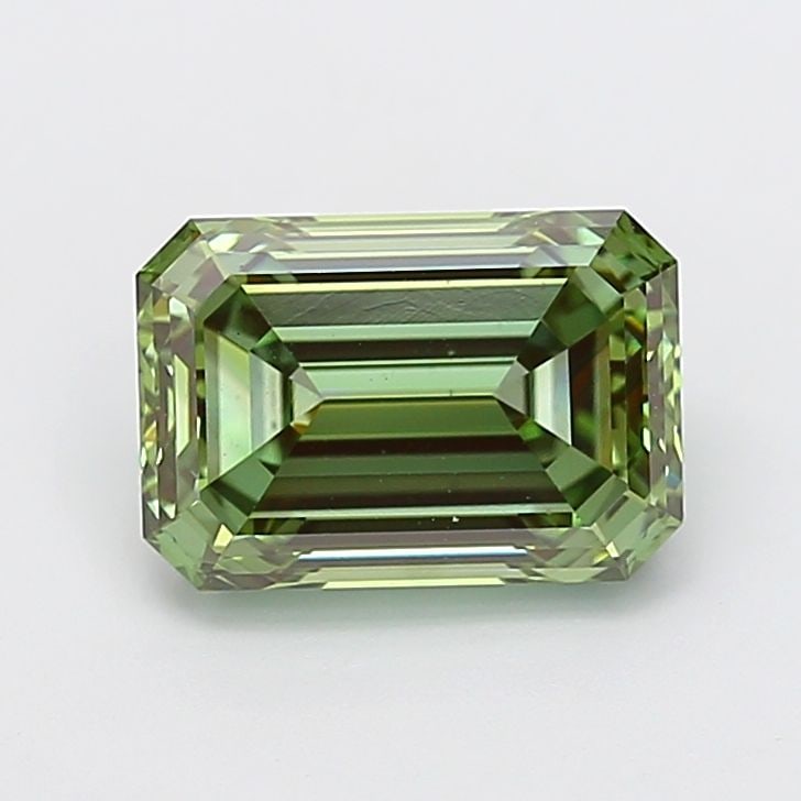 Loose Diamond - EMERALD 3.53ct Fancy Vivid Green VS1: Loose Diamond - EMERALD 3.53ct Fancy Vivid Green VS1 Source: This is a real non-mined Diamond that has been grown in a lab Shape: EMERALD Carats: 3.53 Color: Fancy Vivid Green Certification: IGI