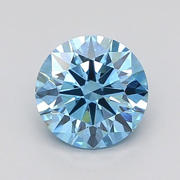 Ideal Loose Diamond - ROUND 1.02ct Fancy Vivid Blue VS2: Ideal Loose Diamond - ROUND 1.02ct Fancy Vivid Blue VS2 Source: This is a real non-mined Diamond that has been grown in a lab Shape: ROUND Carats: 1.02 Color: Fancy Vivid Blue Certification: IGI Video