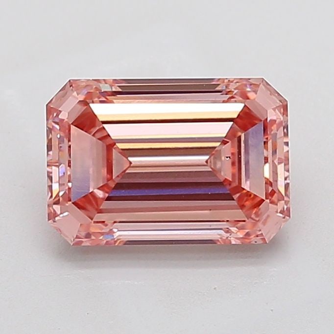 Loose Diamond - EMERALD 3.07ct Fancy Vivid Pink VS2: Loose Diamond - EMERALD 3.07ct Fancy Vivid Pink VS2 Source: This is a real non-mined Diamond that has been grown in a lab Shape: EMERALD Carats: 3.07 Color: Fancy Vivid Pink Certification: IGI Video: