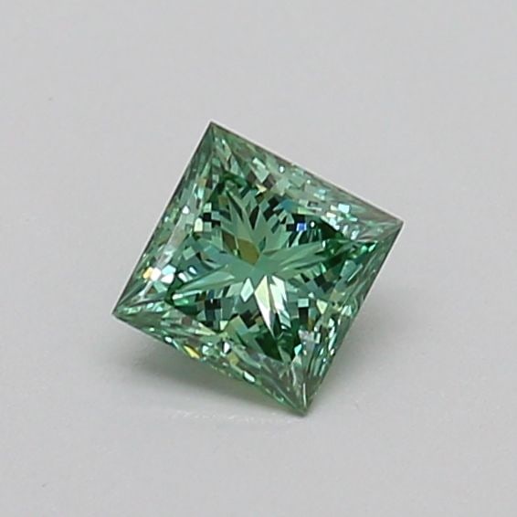 Loose Diamond - PRINCESS 0.31ct Fancy Vivid Green VS2: Loose Diamond - PRINCESS 0.31ct Fancy Vivid Green VS2 Source: This is a real non-mined Diamond that has been grown in a lab Shape: PRINCESS Carats: 0.31 Color: Fancy Vivid Green Certification: IGI