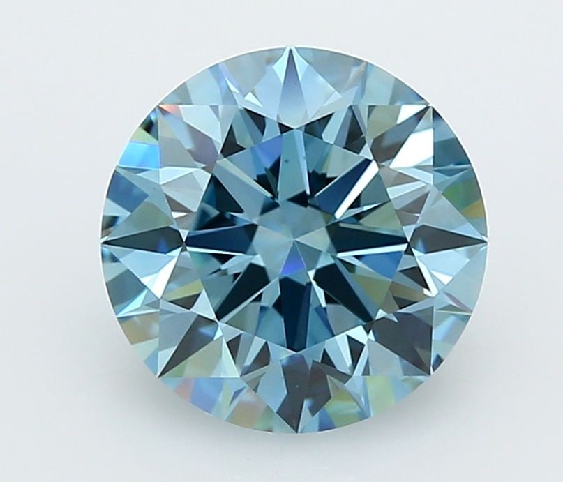 Ideal Loose Diamond - ROUND 3.28ct Fancy Vivid Blue VS1: Ideal Loose Diamond - ROUND 3.28ct Fancy Vivid Blue VS1 Source: This is a real non-mined Diamond that has been grown in a lab Shape: ROUND Carats: 3.28 Color: Fancy Vivid Blue Certification: IGI Video