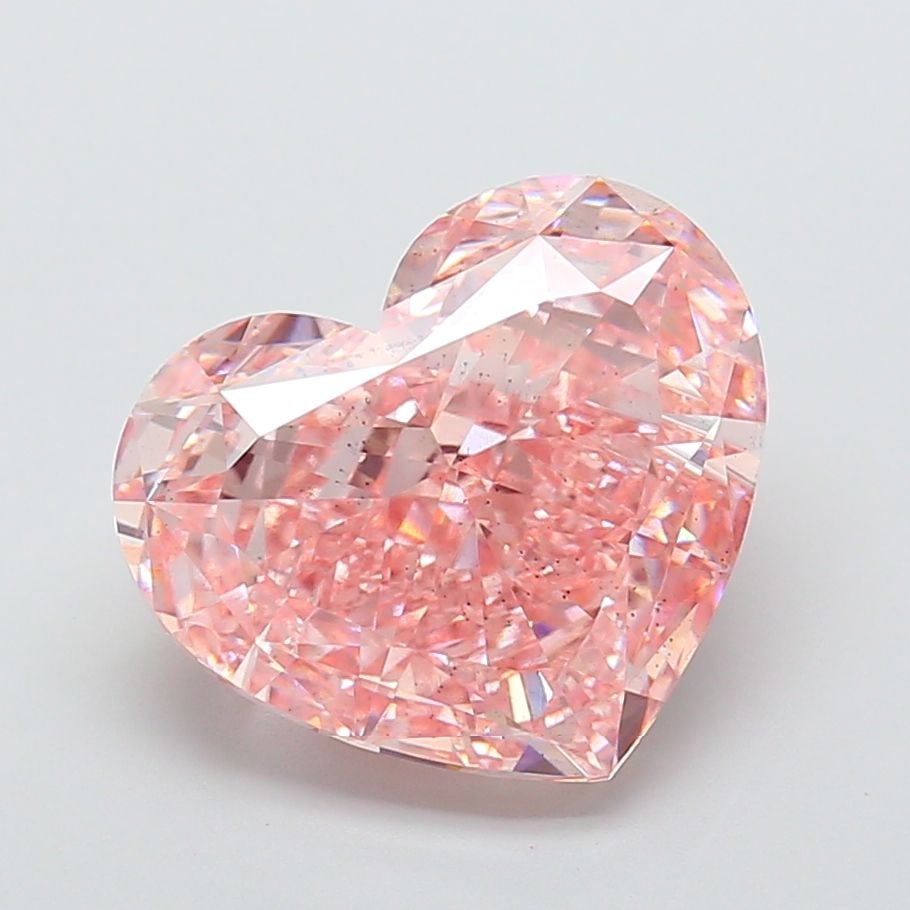 Loose Diamond - HEART 10.03ct Fancy Vivid Pink SI1: Loose Diamond - HEART 10.03ct Fancy Vivid Pink SI1 Source: This is a real non-mined Diamond that has been grown in a lab Shape: HEART Carats: 10.03 Color: Fancy Vivid Pink Certification: IGI Video: