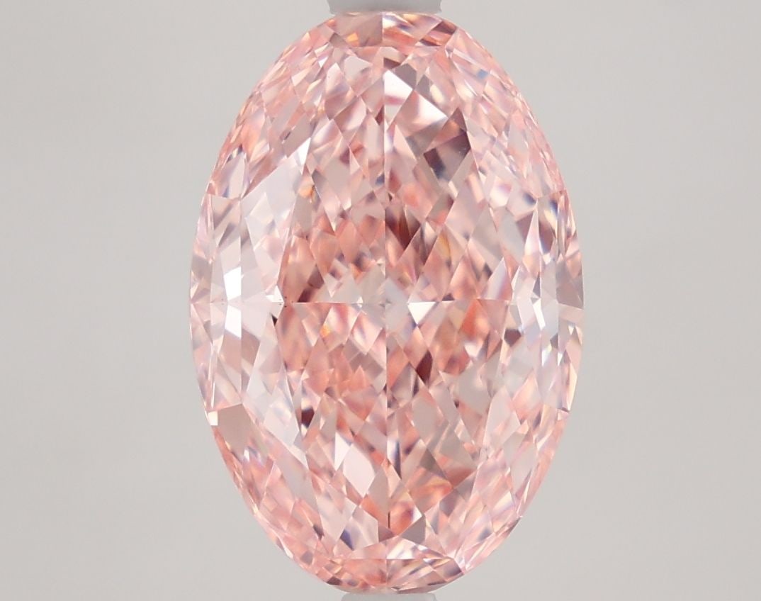 Loose Diamond - OVAL 4.05ct Fancy Vivid Pink VS1: Loose Diamond - OVAL 4.05ct Fancy Vivid Pink VS1 Source: This is a real non-mined Diamond that has been grown in a lab Shape: OVAL Carats: 4.05 Color: Fancy Vivid Pink Certification: IGI Video: Video