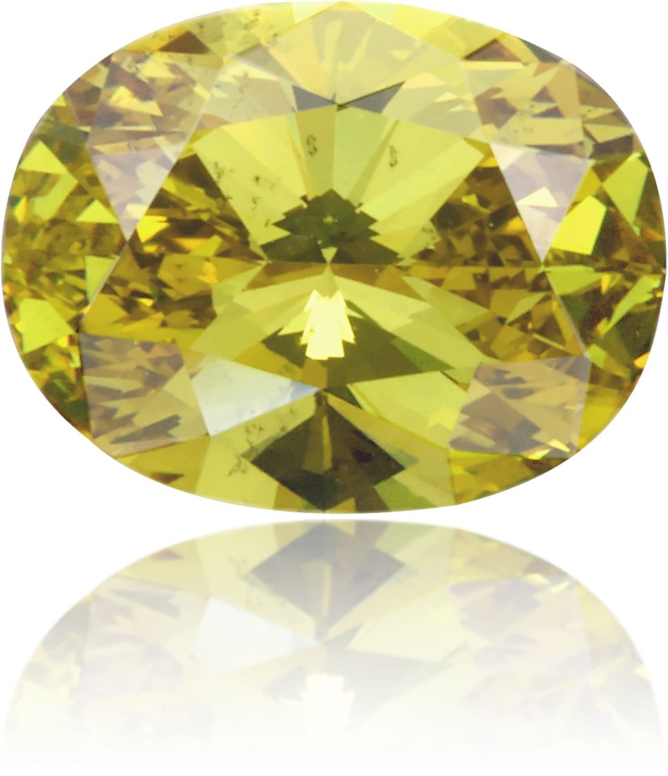 Loose Diamond - OVAL 1.53ct Fancy Deep Brownish Greenish Yellow SI1: Loose Diamond - OVAL 1.53ct Fancy Deep Brownish Greenish Yellow SI1 Source: Natural Shape: OVAL Carats: 1.53 Color: Fancy Deep Brownish Greenish Yellow Certification: GIA PLEASE NOTE: Framed, Large,