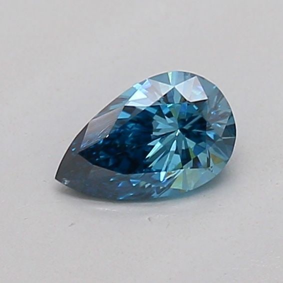 Loose Diamond - PEAR 0.19ct Fancy Vivid Blue VS2: Loose Diamond - PEAR 0.19ct Fancy Vivid Blue VS2 Source: This is a real non-mined Diamond that has been grown in a lab Shape: PEAR Carats: 0.19 Color: Fancy Vivid Blue Certification: IGI Video: Video