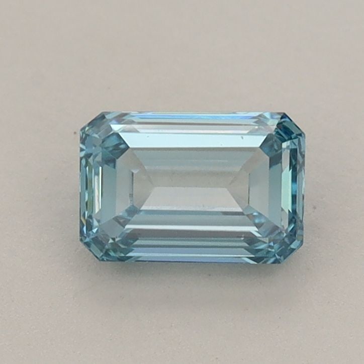 Loose Diamond - EMERALD 0.74ct Fancy Vivid Blue VS1: Loose Diamond - EMERALD 0.74ct Fancy Vivid Blue VS1 Source: This is a real non-mined Diamond that has been grown in a lab Shape: EMERALD Carats: 0.74 Color: Fancy Vivid Blue Certification: IGI Video: