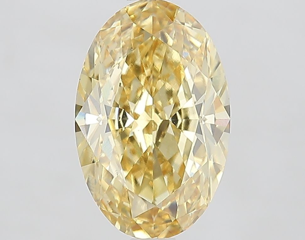 Loose Diamond - OVAL 3.11ct Fancy Intense Yellow VS1: Loose Diamond - OVAL 3.11ct Fancy Intense Yellow VS1 Source: This is a real non-mined Diamond that has been grown in a lab Shape: OVAL Carats: 3.11 Color: Fancy Intense Yellow Certification: IGI