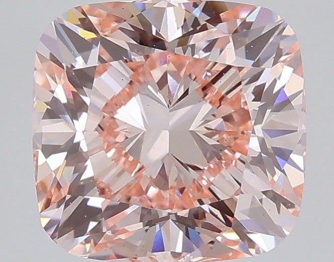 Loose Diamond - CUSHION MODIFIED 3.01ct Fancy Intense Pink VS1: Loose Diamond - CUSHION MODIFIED 3.01ct Fancy Intense Pink VS1 Source: This is a real non-mined Diamond that has been grown in a lab Shape: CUSHION MODIFIED Carats: 3.01 Color: Fancy Intense Pink