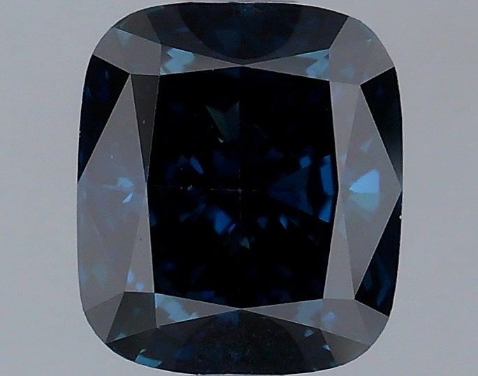 Loose Diamond - CUSHION MODIFIED 1.5ct Fancy Deep Blue VS1: Loose Diamond - CUSHION MODIFIED 1.5ct Fancy Deep Blue VS1 Source: This is a real non-mined Diamond that has been grown in a lab Shape: CUSHION MODIFIED Carats: 1.5 Color: Fancy Deep Blue