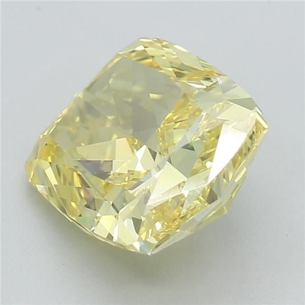 Loose Diamond - CUSHION MODIFIED 2.71ct Fancy Vivid Yellow VS1: Loose Diamond - CUSHION MODIFIED 2.71ct Fancy Vivid Yellow VS1 Source: This is a real non-mined Diamond that has been grown in a lab Shape: CUSHION MODIFIED Carats: 2.71 Color: Fancy Vivid Yellow