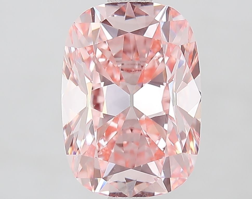 Loose Diamond - CUSHION BRILLIANT 2.52ct Fancy Intense Pink VVS2: Loose Diamond - CUSHION BRILLIANT 2.52ct Fancy Intense Pink VVS2 Source: This is a real non-mined Diamond that has been grown in a lab Shape: CUSHION BRILLIANT Carats: 2.52 Color: Fancy Intense Pink C