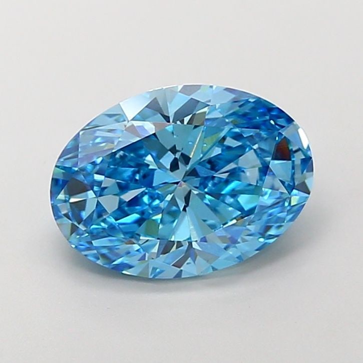Loose Diamond - OVAL 4.02ct Fancy Vivid Blue VS2: Loose Diamond - OVAL 4.02ct Fancy Vivid Blue VS2 Source: This is a real non-mined Diamond that has been grown in a lab Shape: OVAL Carats: 4.02 Color: Fancy Vivid Blue Certification: IGI Video: