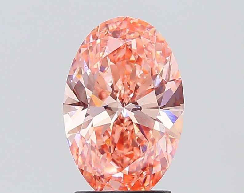 Loose Diamond - OVAL 2.5ct Fancy Vivid Pink VS2: Loose Diamond - OVAL 2.5ct Fancy Vivid Pink VS2 Source: This is a real non-mined Diamond that has been grown in a lab Shape: OVAL Carats: 2.5 Color: Fancy Vivid Pink Certification: IGI Video: Video