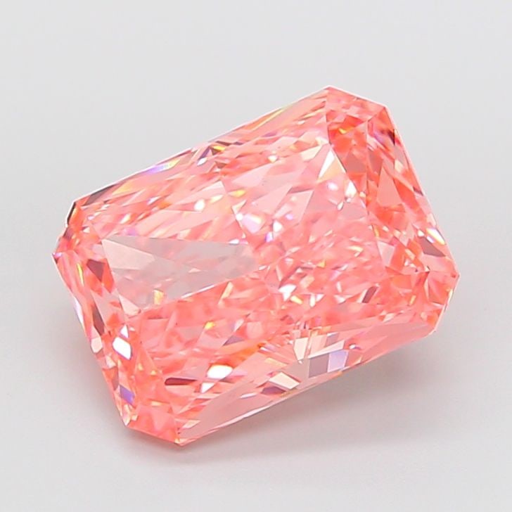 Loose Diamond - RADIANT 10.06ct Fancy Vivid Pink VS1: Loose Diamond - RADIANT 10.06ct Fancy Vivid Pink VS1 Source: This is a real non-mined Diamond that has been grown in a lab Shape: RADIANT Carats: 10.06 Color: Fancy Vivid Pink Certification: IGI