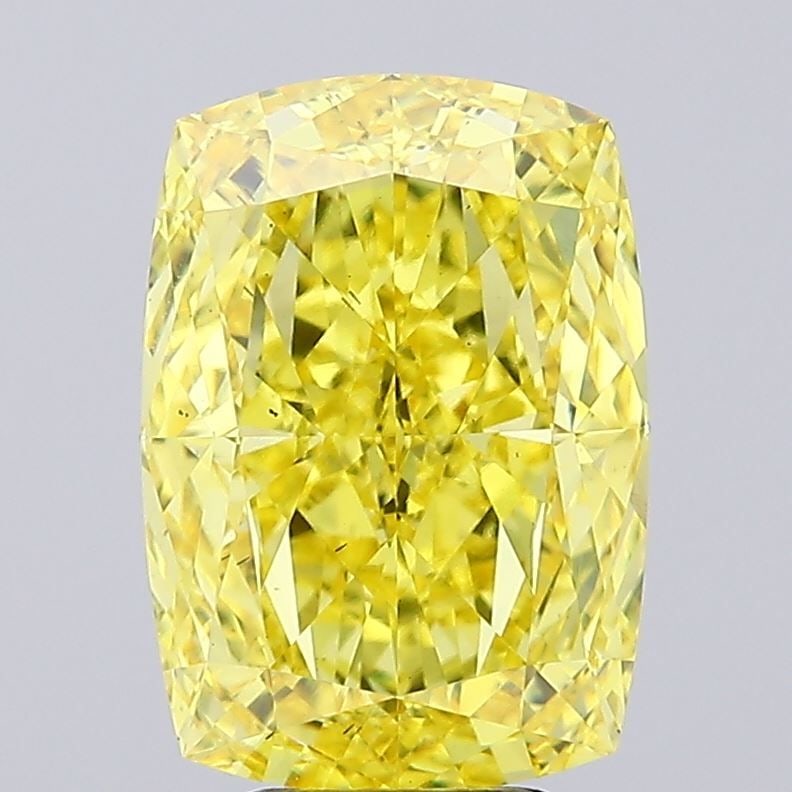 Loose Diamond - CUSHION MODIFIED 5.51ct Fancy Vivid Yellow VS2: Loose Diamond - CUSHION MODIFIED 5.51ct Fancy Vivid Yellow VS2 Source: This is a real non-mined Diamond that has been grown in a lab Shape: CUSHION MODIFIED Carats: 5.51 Color: Fancy Vivid Yellow