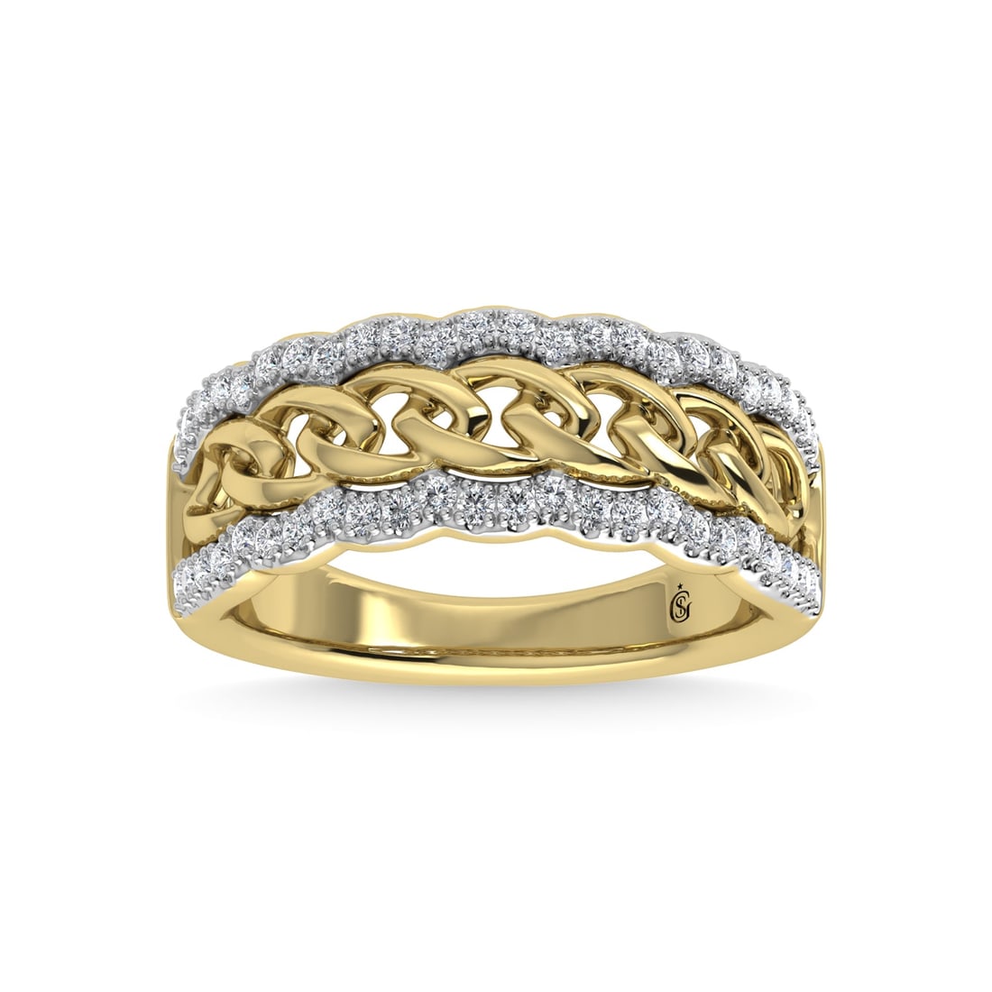 14K Yellow Gold Diamond 1/4 Ct.Tw. Fashion Ring: 14K Yellow Gold Diamond 1/4 Ct.Tw. Fashion Ring 14k Yellow Gold Stone Color: G-h Stone Clarity: I1-i2 Each ring is presented in standard size 6.5. Complimentary resizing is available between sizes