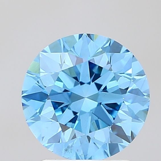 Ideal Loose Diamond - ROUND 2.0ct Fancy Vivid Blue VS2: Ideal Loose Diamond - ROUND 2.0ct Fancy Vivid Blue VS2 Source: This is a real non-mined Diamond that has been grown in a lab Shape: ROUND Carats: 2.0 Color: Fancy Vivid Blue Certification: IGI Video: