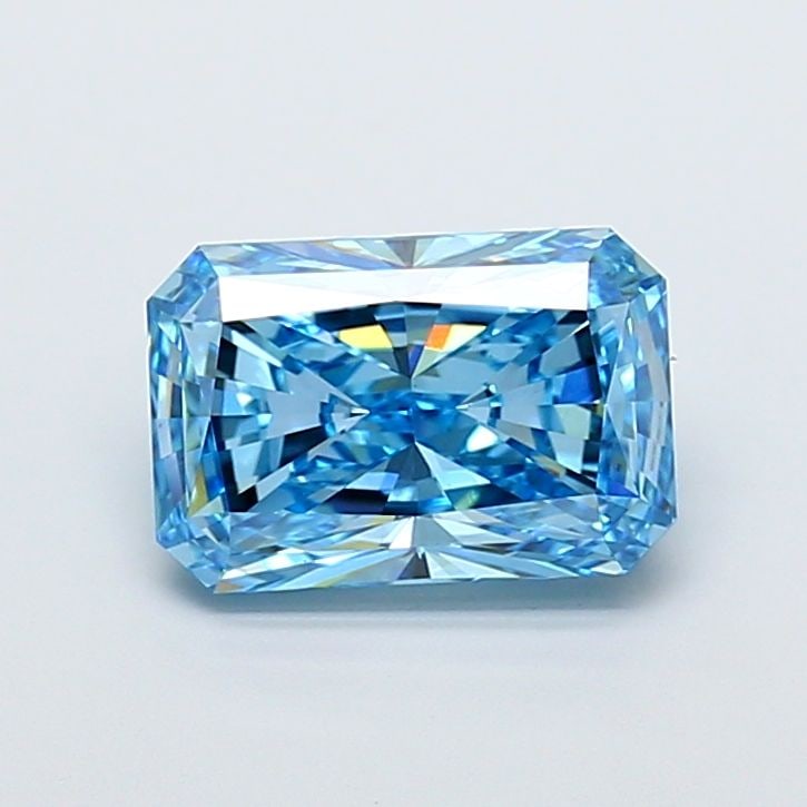 Loose Diamond - RADIANT 4.05ct Fancy Vivid Blue VVS2: Loose Diamond - RADIANT 4.05ct Fancy Vivid Blue VVS2 Source: This is a real non-mined Diamond that has been grown in a lab Shape: RADIANT Carats: 4.05 Color: Fancy Vivid Blue Certification: IGI