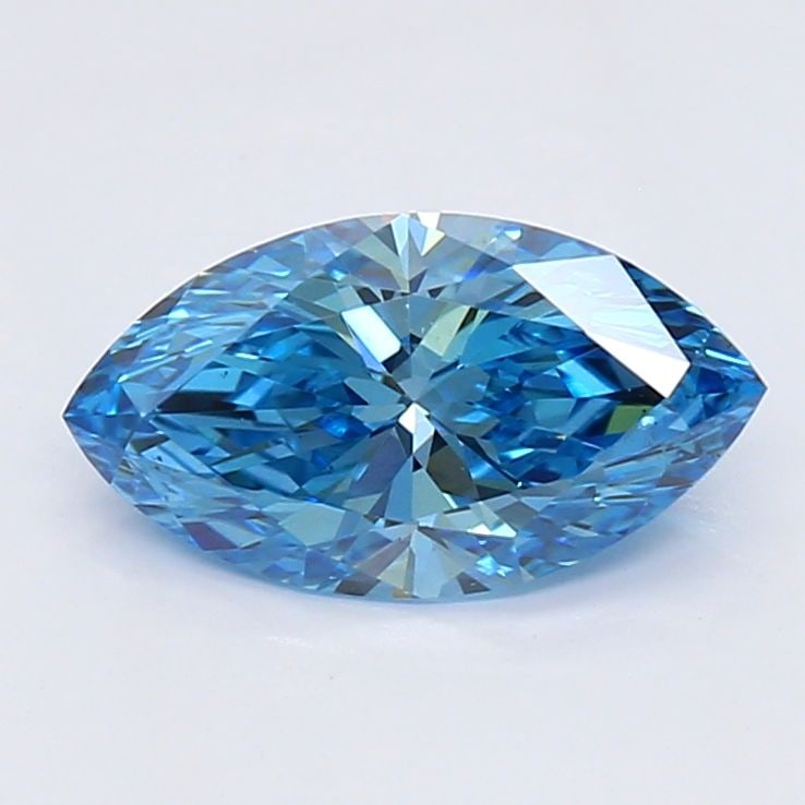 Loose Diamond - MARQUISE 0.74ct Fancy Vivid Blue VS2: Loose Diamond - MARQUISE 0.74ct Fancy Vivid Blue VS2 Source: This is a real non-mined Diamond that has been grown in a lab Shape: MARQUISE Carats: 0.74 Color: Fancy Vivid Blue Certification: NONE