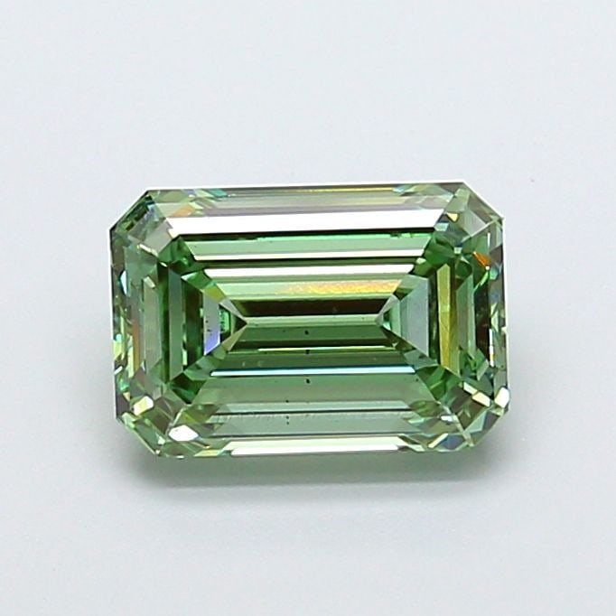 Loose Diamond - EMERALD 3.04ct Fancy Vivid Green VS2: Loose Diamond - EMERALD 3.04ct Fancy Vivid Green VS2 Source: This is a real non-mined Diamond that has been grown in a lab Shape: EMERALD Carats: 3.04 Color: Fancy Vivid Green Certification: IGI Video