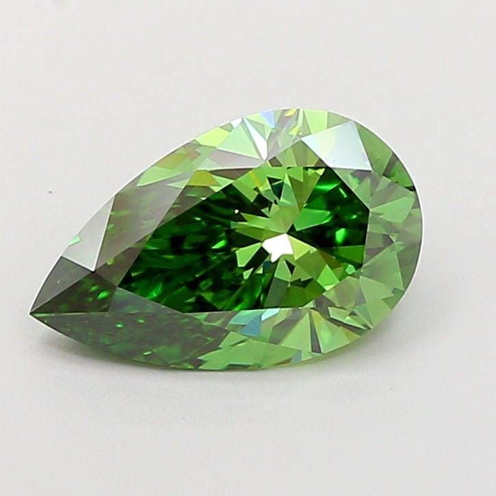 Loose Diamond - PEAR 3.02ct Fancy Vivid Green VVS2 (1 of 1)
