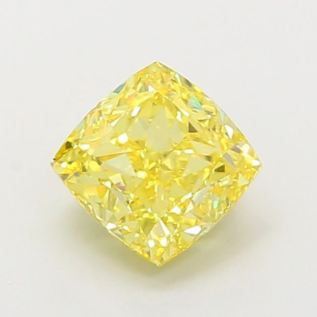 Loose Diamond - CUSHION MODIFIED 2.03ct Fancy Intense Yellow VS1: Loose Diamond - CUSHION MODIFIED 2.03ct Fancy Intense Yellow VS1 Source: This is a real non-mined Diamond that has been grown in a lab Shape: CUSHION MODIFIED Carats: 2.03 Color: Fancy Intense Yellow 