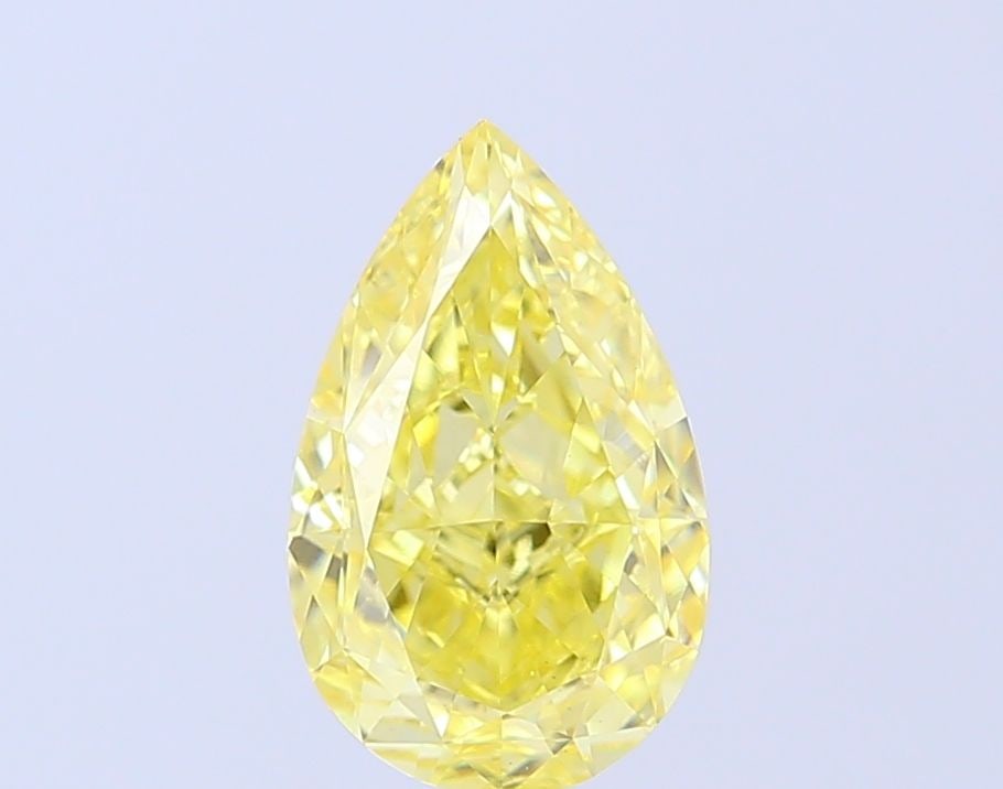 Loose Diamond - PEAR 2.58ct Fancy Intense Yellow VVS2: Loose Diamond - PEAR 2.58ct Fancy Intense Yellow VVS2 Source: This is a real non-mined Diamond that has been grown in a lab Shape: PEAR Carats: 2.58 Color: Fancy Intense Yellow Certification: IGI Vide