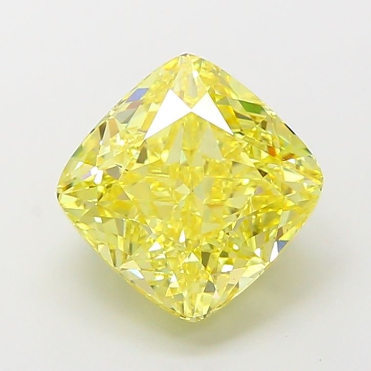 Loose Diamond - CUSHION MODIFIED 5.0ct Fancy Vivid Yellow VS2: Loose Diamond - CUSHION MODIFIED 5.0ct Fancy Vivid Yellow VS2 Source: This is a real non-mined Diamond that has been grown in a lab Shape: CUSHION MODIFIED Carats: 5.0 Color: Fancy Vivid Yellow Certif