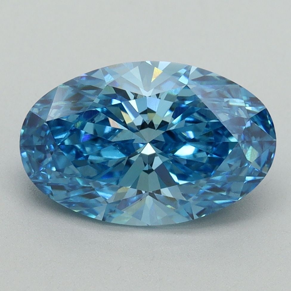 Loose Diamond - OVAL 2.52ct Fancy Vivid Blue VS1: Loose Diamond - OVAL 2.52ct Fancy Vivid Blue VS1 Source: This is a real non-mined Diamond that has been grown in a lab Shape: OVAL Carats: 2.52 Color: Fancy Vivid Blue Certification: IGI Video: Video