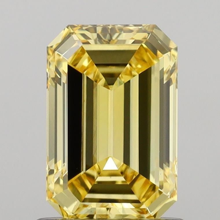 Loose Diamond - EMERALD 1.11ct Fancy Intense Yellow VS1: Loose Diamond - EMERALD 1.11ct Fancy Intense Yellow VS1 Source: This is a real non-mined Diamond that has been grown in a lab Shape: EMERALD Carats: 1.11 Color: Fancy Intense Yellow Certification: