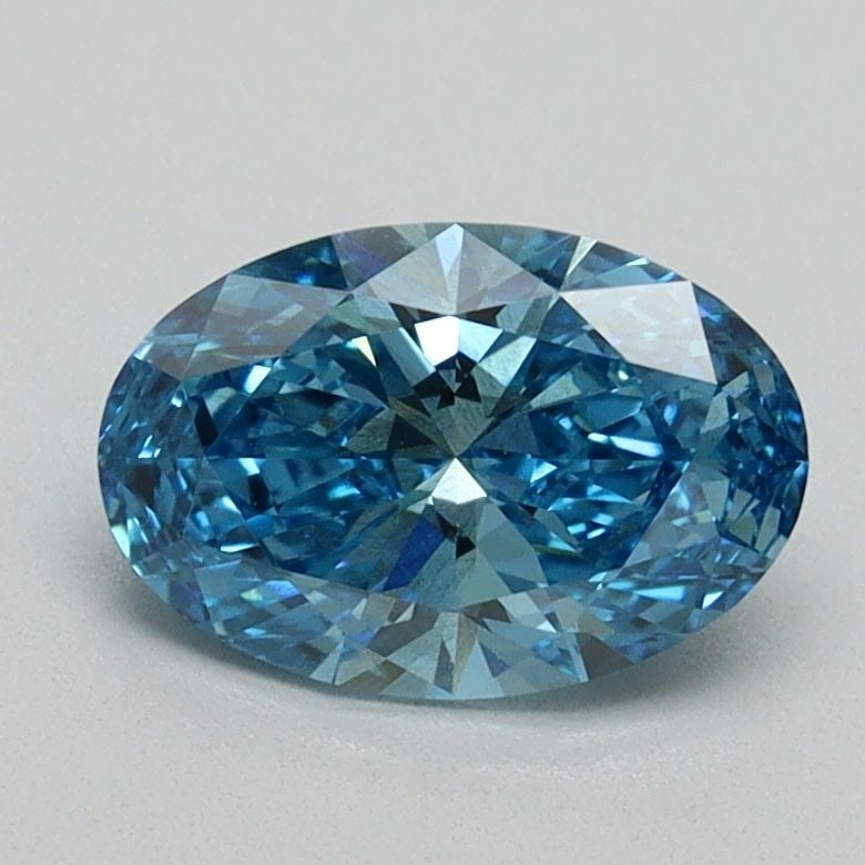 Loose Diamond - OVAL 1.04ct Fancy Vivid Blue SI1: Loose Diamond - OVAL 1.04ct Fancy Vivid Blue SI1 Source: This is a real non-mined Diamond that has been grown in a lab Shape: OVAL Carats: 1.04 Color: Fancy Vivid Blue Certification: IGI Video: Video