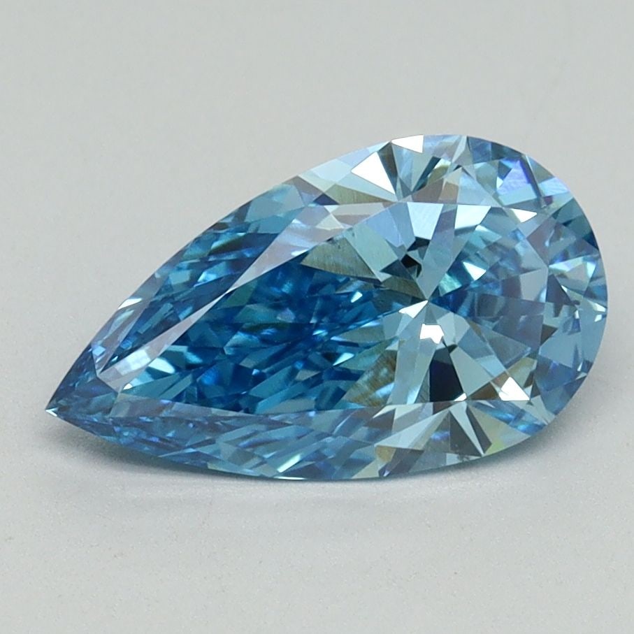 Loose Diamond - PEAR 1.5ct Fancy Vivid Blue VS1: Loose Diamond - PEAR 1.5ct Fancy Vivid Blue VS1 Source: This is a real non-mined Diamond that has been grown in a lab Shape: PEAR Carats: 1.5 Color: Fancy Vivid Blue Certification: IGI Video: