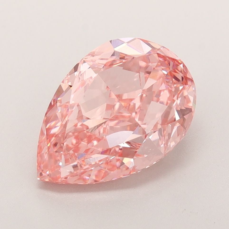 Loose Diamond - PEAR 3.11ct Fancy Vivid Pink VS1: Loose Diamond - PEAR 3.11ct Fancy Vivid Pink VS1 Source: This is a real non-mined Diamond that has been grown in a lab Shape: PEAR Carats: 3.11 Color: Fancy Vivid Pink Certification: IGI Video: Video