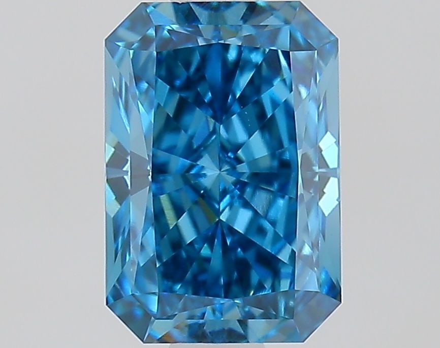 Loose Diamond - RADIANT 1.21ct Fancy Vivid Blue VS1: Loose Diamond - RADIANT 1.21ct Fancy Vivid Blue VS1 Source: This is a real non-mined Diamond that has been grown in a lab Shape: RADIANT Carats: 1.21 Color: Fancy Vivid Blue Certification: IGI Video: