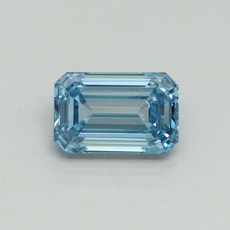 Loose Diamond - EMERALD 1.05ct Fancy Vivid Blue VS1: Loose Diamond - EMERALD 1.05ct Fancy Vivid Blue VS1 Source: This is a real non-mined Diamond that has been grown in a lab Shape: EMERALD Carats: 1.05 Color: Fancy Vivid Blue Certification: IGI Video: