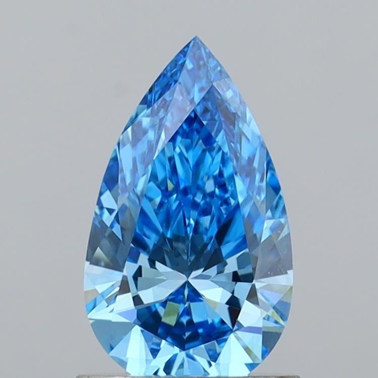Loose Diamond - PEAR 1.03ct Fancy Vivid Blue VVS2: Loose Diamond - PEAR 1.03ct Fancy Vivid Blue VVS2 Source: This is a real non-mined Diamond that has been grown in a lab Shape: PEAR Carats: 1.03 Color: Fancy Vivid Blue Certification: IGI Video: