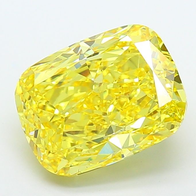 Loose Diamond - CUSHION MODIFIED 8.02ct Fancy Vivid Yellow VS2: Loose Diamond - CUSHION MODIFIED 8.02ct Fancy Vivid Yellow VS2 Source: This is a real non-mined Diamond that has been grown in a lab Shape: CUSHION MODIFIED Carats: 8.02 Color: Fancy Vivid Yellow