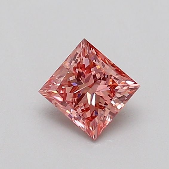 Loose Diamond - PRINCESS 0.43ct Fancy Vivid Pink VS1: Loose Diamond - PRINCESS 0.43ct Fancy Vivid Pink VS1 Source: This is a real non-mined Diamond that has been grown in a lab Shape: PRINCESS Carats: 0.43 Color: Fancy Vivid Pink Certification: IGI Video