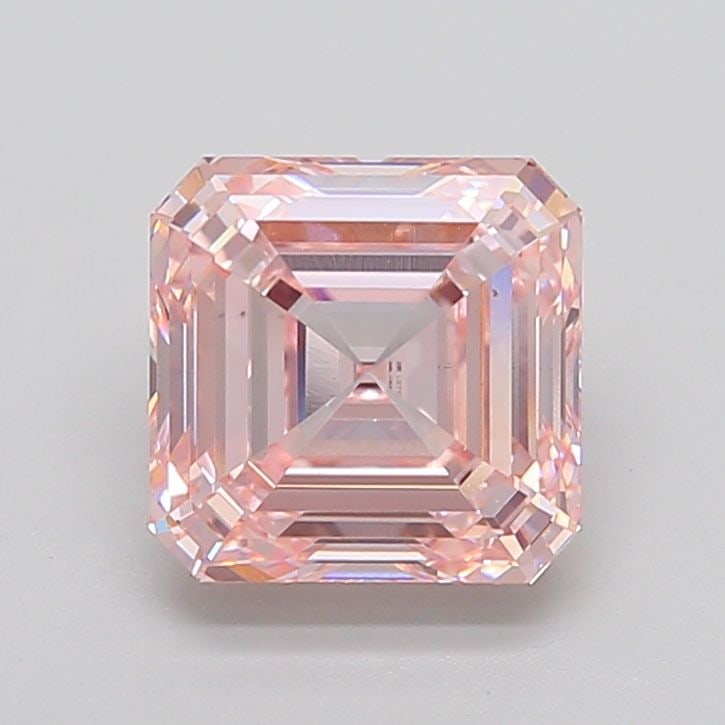 Loose Diamond - ASSCHER 4.86ct Fancy Intense Pink VS1: Loose Diamond - ASSCHER 4.86ct Fancy Intense Pink VS1 Source: This is a real non-mined Diamond that has been grown in a lab Shape: ASSCHER Carats: 4.86 Color: Fancy Intense Pink Certification: IGI Vid