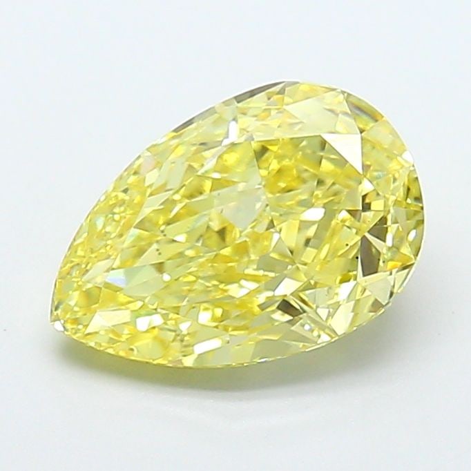 Loose Diamond - PEAR 2.51ct Fancy Intense Yellow VS2: Loose Diamond - PEAR 2.51ct Fancy Intense Yellow VS2 Source: This is a real non-mined Diamond that has been grown in a lab Shape: PEAR Carats: 2.51 Color: Fancy Intense Yellow Certification: IGI