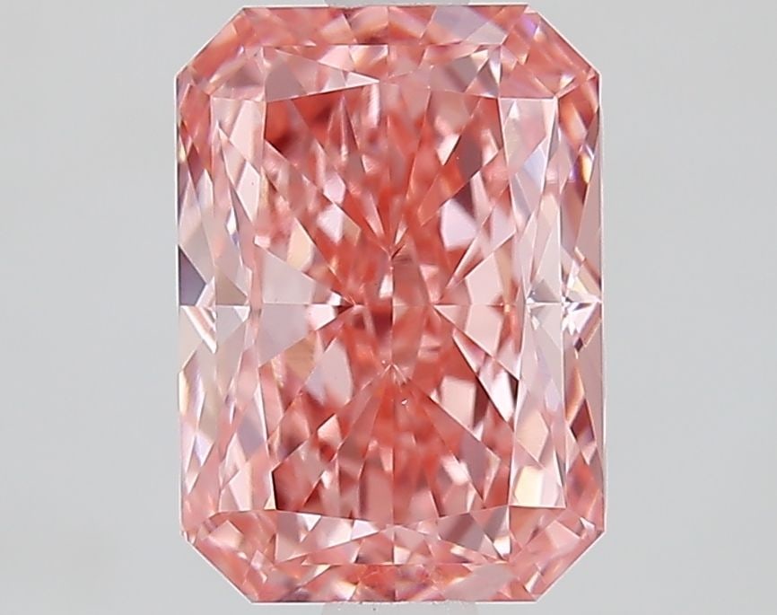 Loose Diamond - RADIANT 2.01ct Fancy Vivid Pink VS1: Loose Diamond - RADIANT 2.01ct Fancy Vivid Pink VS1 Source: This is a real non-mined Diamond that has been grown in a lab Shape: RADIANT Carats: 2.01 Color: Fancy Vivid Pink Certification: IGI Video: