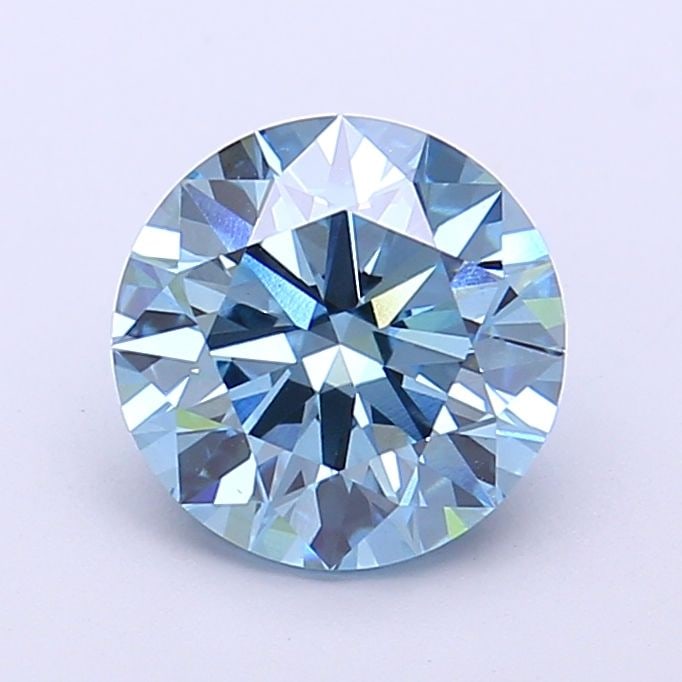 Ideal Loose Diamond - ROUND 1.82ct Fancy Vivid Blue VS1: Ideal Loose Diamond - ROUND 1.82ct Fancy Vivid Blue VS1 Source: This is a real non-mined Diamond that has been grown in a lab Shape: ROUND Carats: 1.82 Color: Fancy Vivid Blue Certification: IGI