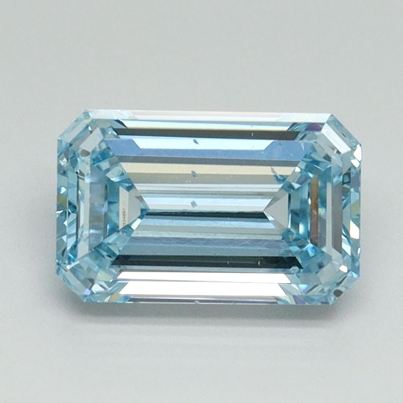 Loose Diamond - EMERALD 1.5ct Fancy Intense Blue VS2: Loose Diamond - EMERALD 1.5ct Fancy Intense Blue VS2 Source: This is a real non-mined Diamond that has been grown in a lab Shape: EMERALD Carats: 1.5 Color: Fancy Intense Blue Certification: IGI